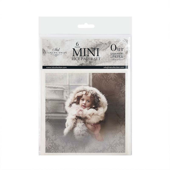 Reispapier Set - ITD RSM086 Winter Vintage Kinder