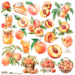 AUFKLEBER ScrapLove Dekor Stickers - Peach 1