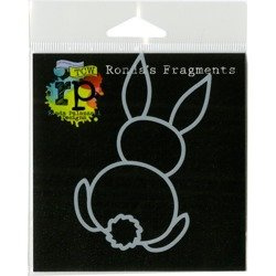 CRAFTER'S WORKSHOP Maske  Mixed Media Schablone STENCIL -  Bunny Fragment - Kaninchen