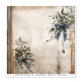 ITD COLLECTION Scrapbooking Papier Set 30x30 cm - Winter's Tale in blue