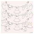 SCRAPINIEC Dekorpappe Die Cut Chipboard Dekoration, Girlande Kinderkleidung 2623