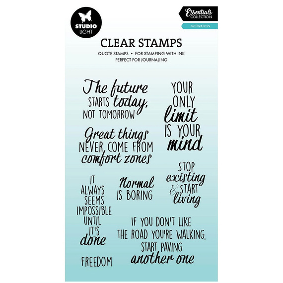 Transparenter Stempel - Studio Light - Butterflies background Schmetterlingen