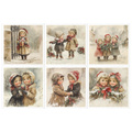Reispapier-Set - Vintage Kinder, Weihnachten - RSM184 - Itd Collection