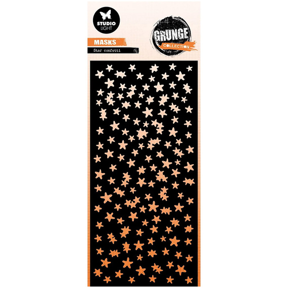 STUDIOLIGHT Mixed Media Schablone STENCIL für Decoupage Scrapbooking - Star confetti