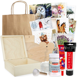 Großes Decoupage-Starter-Kit