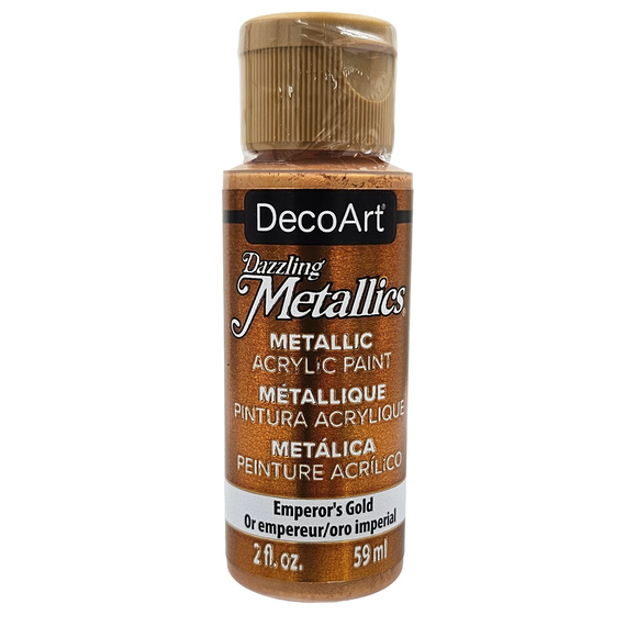 DECOART Dazzling Metallics Acrylic Paint, Acrylfarbe - Emperor's Gold  59 ml