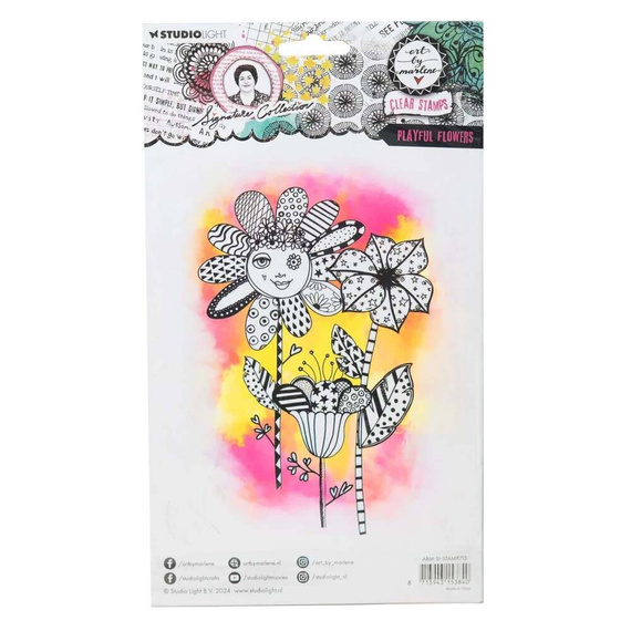 STUDIO LIGHT - Transparenter Stempel -  Playful flowers