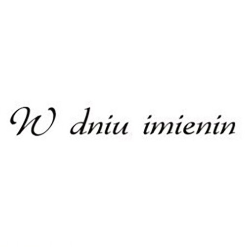 AGATERIA - Transparent Stempel Motivstempel Clear Stamp W dniu imienin.- Untertitel PL 