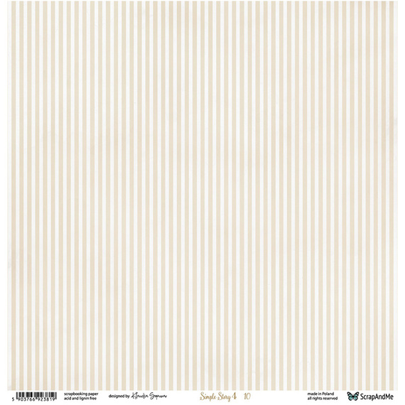 Scrapbooking Papier - ScrapAndMe - Simple Story 4 09/10 - doppelseitig 30x30 cm