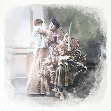 Reispapier-Set - ITD RSM085 vintage Weihnachten