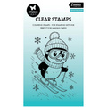 Transparenter Stempel - StudioLight - Skiing penguin