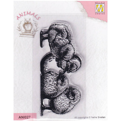 NELLIE'S Transparent Acryl Stempel Motivstempel Clear Stamp - Chickens ANI027 Hühner