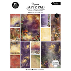 STUDIO LIGHT  A4 Papierset + Elemente Scrapbooking Papier Paper Pad, Fairy Christmas