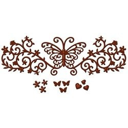 Stanzform Präge Stanzschablone Cutting Die - Spellbinders - Royal Flutter S4-437 Schmetterling Ornament