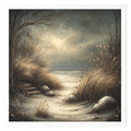 Reispapier-Set - Winter, Schnee, Frost, Nacht, Landschaft, Landschaft - RSM210 - Itd Collection