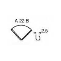 Metallecke für Alben - nickel - 21 mm - 1 Stück A22B