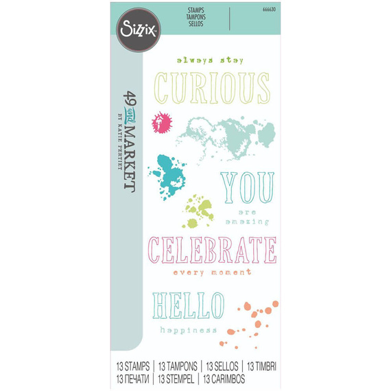 SIZZIX Stempel - Hello You Sentiments by 49 and Market