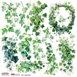 AUFKLEBER ScrapLove Dekor Stickers - Ivy Leaves 1
