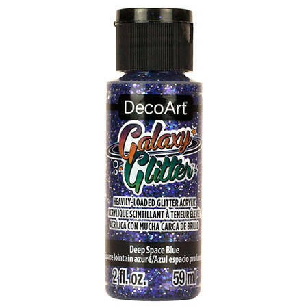 DECOART - Glitterfarbe - Galaxy Glitter - Deep Space Blue