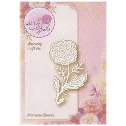 Stanzform Präge Stanzschablone Cutting Die - Wild Rose Studio - Emmeline Blume SD047 Blume