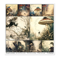 ITD COLLECTION Setz 11Stk 30x30cm Scrapbooking Papier -  Alice's Magic 1