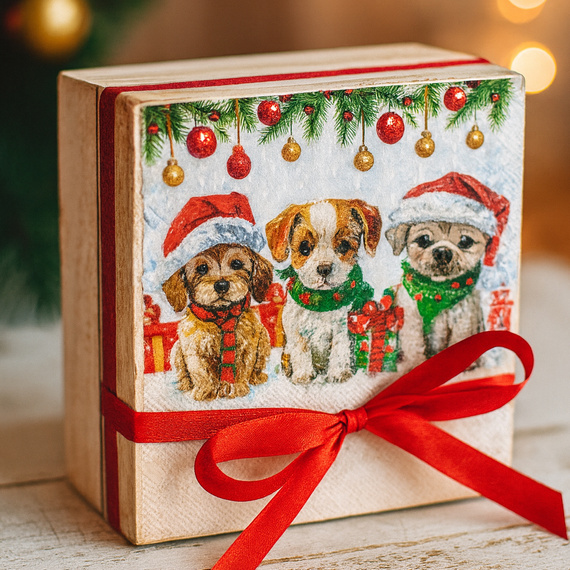 Weihnachtsdecoupage-Starter-Kit