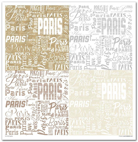 ITD COLLECTION Setz 11Stk 30x30cm Scrapbooking Papier -Capitals