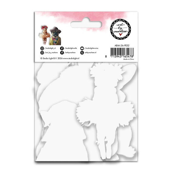 STUDIO LIGHT Papierdeko fürs Basteln - Collage Paper Elements - Cat's & dogs Art by Marlene