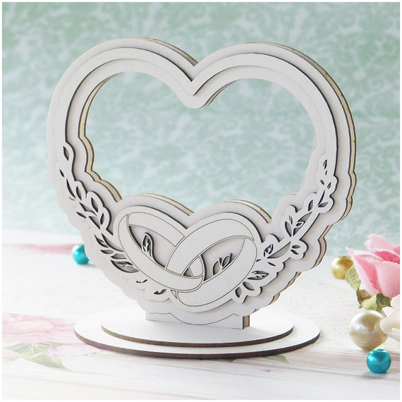 Die Cut Chipboard - Ringdekoration - doppelseitig für Explosionsbox - Kreatywna Pracownia