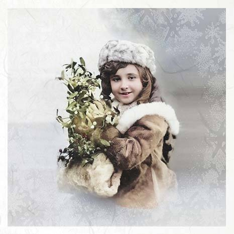 Reispapier Set - ITD RSM086 Winter Vintage Kinder