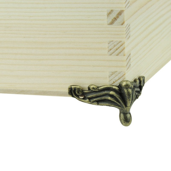 DEKPRATIVER METALLFUSS Metal-Bien für Kiste, Sarg zum Kleben - Decoupage C-002