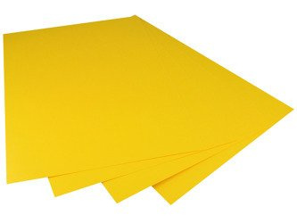 HAPPY COLOR 1Stk. A4 Karton Papier Tonpapier Tonzeichenpapier 170g, gelb 16