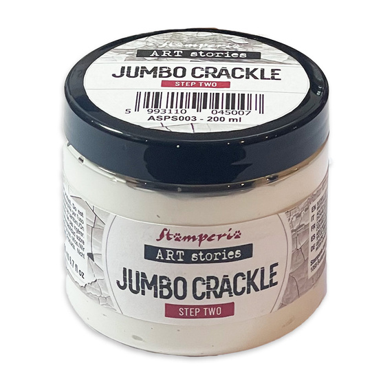 Jumbo Crackle Step 2 Cracklepaste weiß 200ml - Stamperia Art Stories