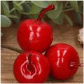 Lackierte Äpfel auf einem Draht - 6 Stück