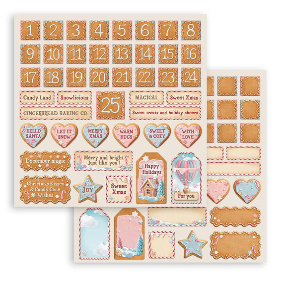 Scrapbooking Papier Set 30x30 - Candy Christmas - Stamperia