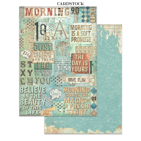 Set aus Junk Journal-Papieren, Aufklebern und Elementen - Furry Friends - Stamperia 