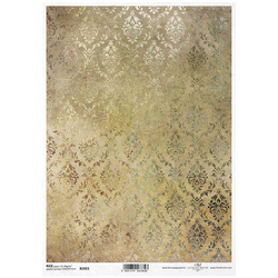 ITD Reispapier Decoupage Bastelpapier Serviettentechnik, R1923 Damast