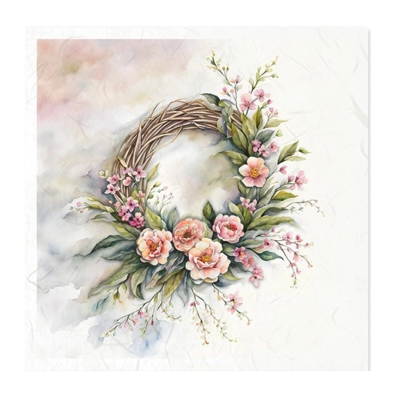 Scrapbooking-Bastelpapier-Set reis - ITD - RSM121 Girlande, Blumen, Frühling