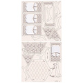 SCRAPINIEC Dekorpappe Die Cut Chipboard Dekoration Ornament, Laube 5160