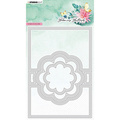 STUDIO LIGHT - Stanzform Präge Stanzschablone Cutting Die, Flower zigzag card Blooming Butterfly Kartenbasis mit Blume