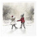 Reispapier-Set - Kinder, Weihnachtsbaum, Schneemann, Schlitten, Winter - RSM201 - Itd Collection