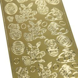 Ostern dekorative Aufkleber gold