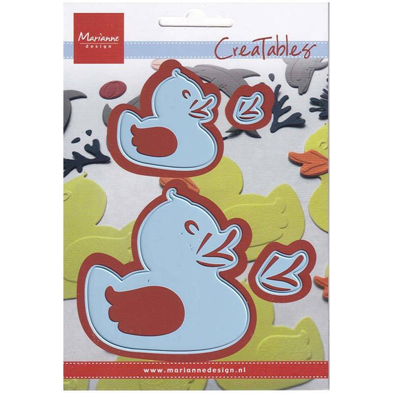 Stanzform Präge Stanzschablone Cutting Die - Marianne Design - Gummi-Enten - Bade-Enten
