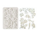 STAMPERIA SILIKONFORM Mold Abformen Gießen Mould, Orchids & Cats orchidee