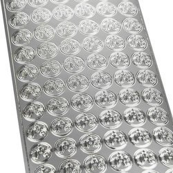 Gastgeber-Zieraufkleber 1854 Silber