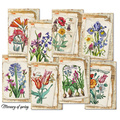 DECORER Scrapbooking-Bastelpapier-Set 11x7 cm - Memory of spring Erinnerung an den Frühling