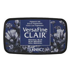 Tsukineko Versafine Clair Pigment Ink Pad - Medieval Blue