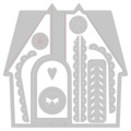 SIZZIX Stanzform Präge Stanzschablone Cutting Die, Card Gingerbread House by Jen Long