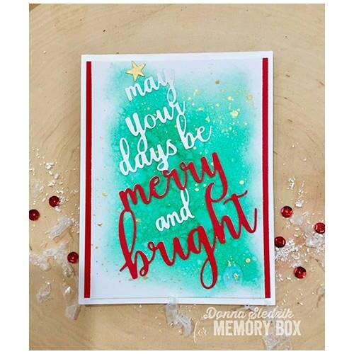 stanzform Präge Stanzschablone Cutting DieSet Weihnachten 3 - Memory Box