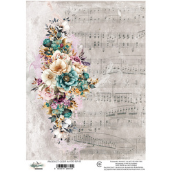 Reispapier für Decoupage A4 - Art of Alchemy - Dreamy Dreams, Noten